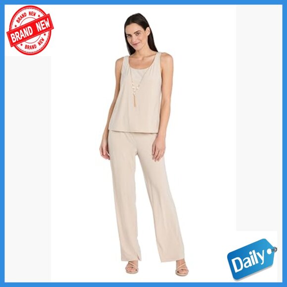 3-Piece Sequin Lace Pantsuit Set with Wide Leg Trousers for Formal Events - Picture 2 of 7